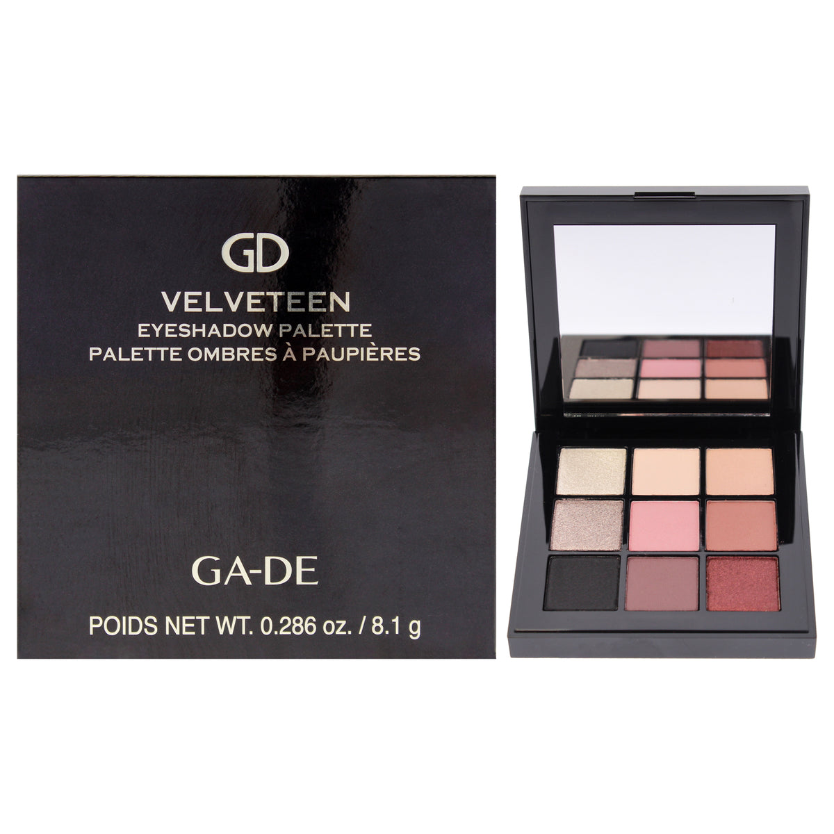 Velveteen Eyeshadow Palette - 55 Shades of Love by GA-DE for Women - 0.286 oz Eye Shadow