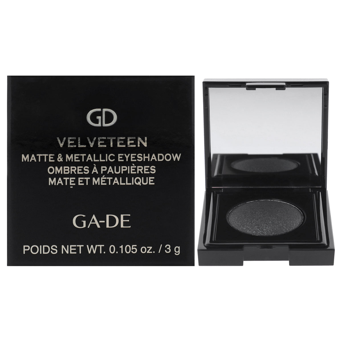 Velveteen Matte and Metallic Eyeshadow - 198 Starlight by GA-DE for Women - 0.105 oz Eye Shadow