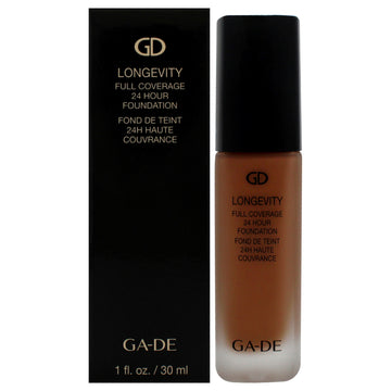 Longevity Full Coverage 24HR Foundation - 555 Chestnut by GA-DE for Women - 1 oz Foundation