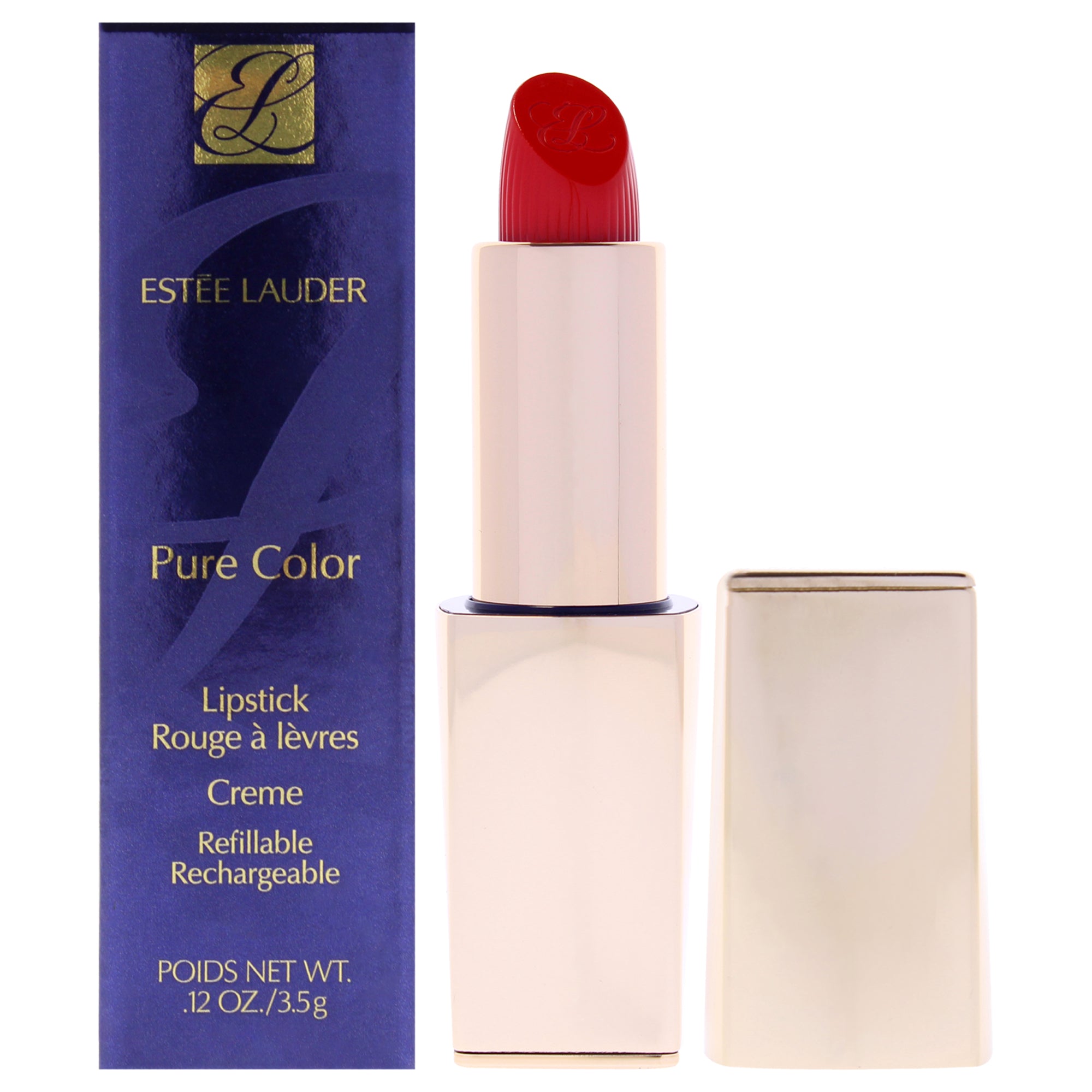 Pure Color Creme Lipstick - 520 Carnal by Estee Lauder for Women - 0.12 oz Lipstick (Refillable)
