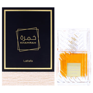 Khamrah by Lattafa for Unisex - 3.4 oz EDP Spray