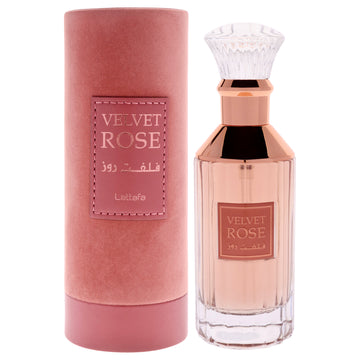 Velvet Rose by Lattafa for Women - 3.4 oz EDP Spray