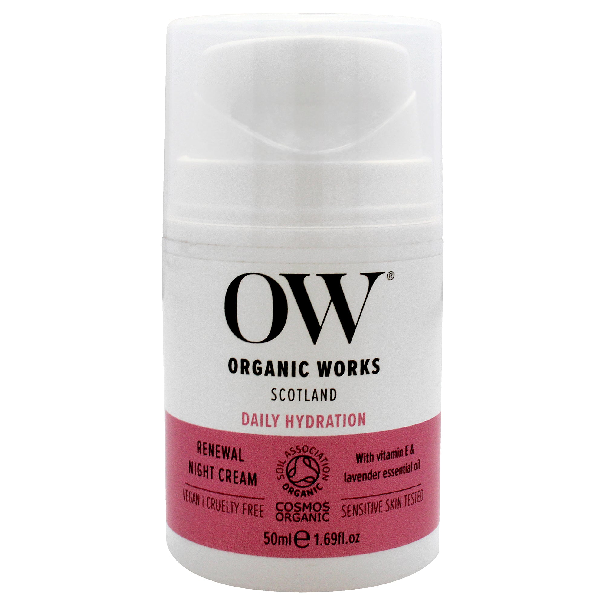 Daily Hydration Renewal Night Cream by Organic Works for Unisex - 1.69 oz Cream