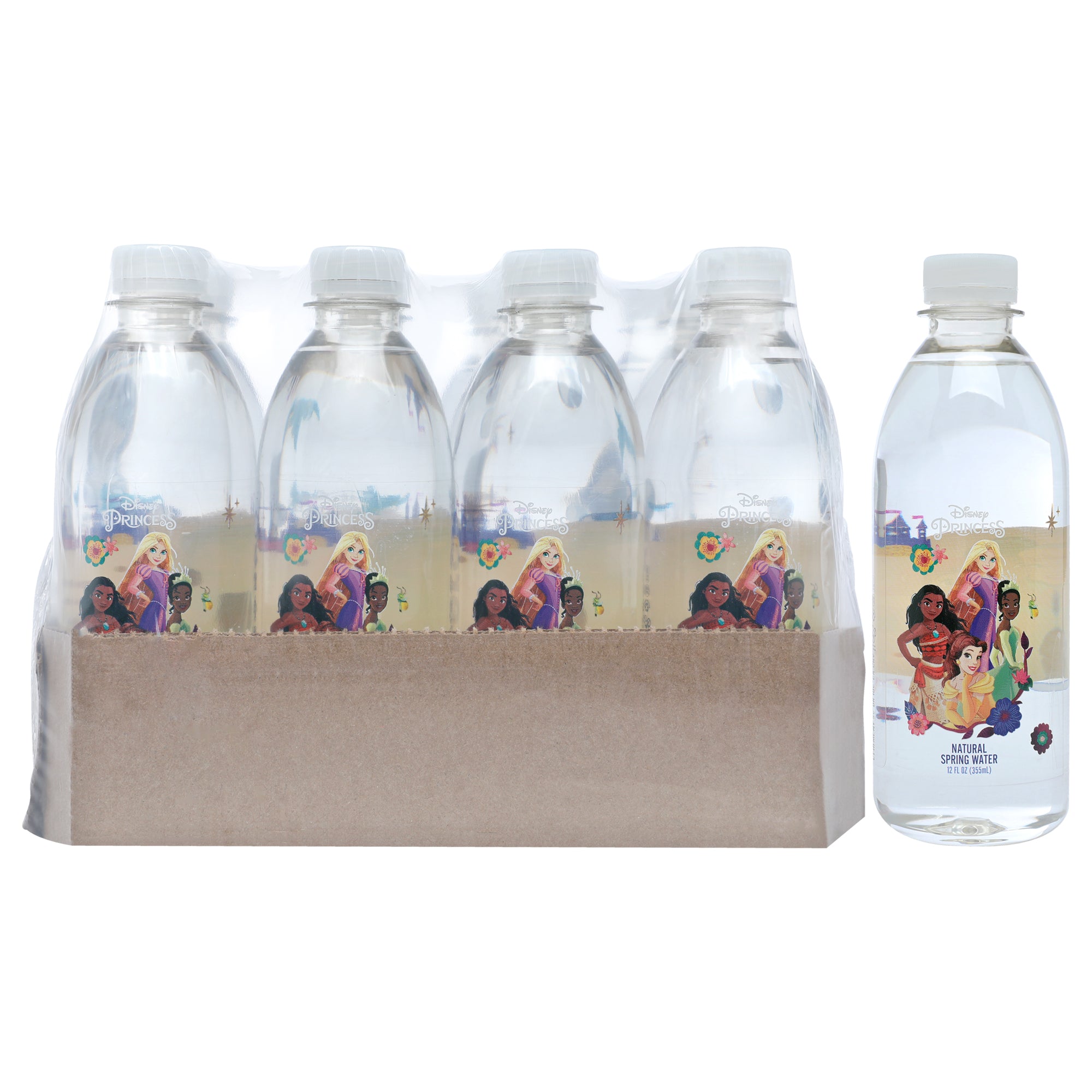 Disney Princess Group Water Bottle - Pet Material by Disney Water for Unisex - 12 x 12 oz Water