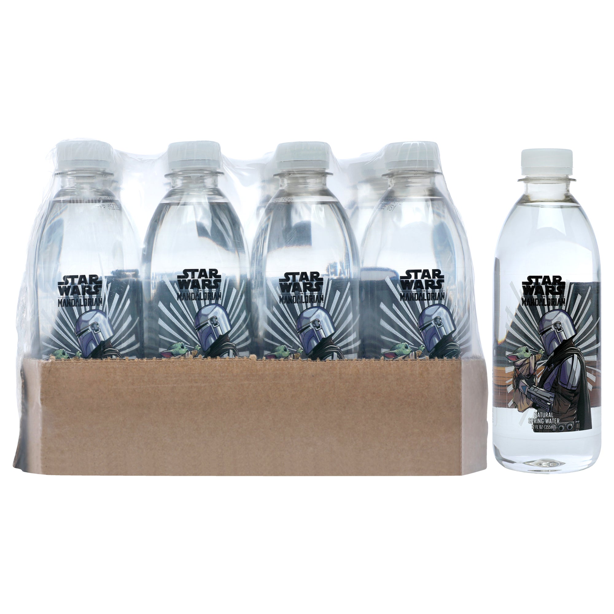 Star Wars Mandalorian Water Bottle - Pet Material by Star Wars for Unisex - 12 x 12 oz Water