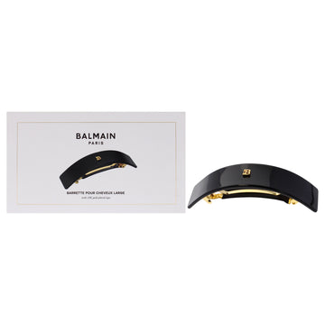 Cellulose Acetate Barrette Pour Cheveux Large - Black by Balmain Hair Couture for Women - 1 Pc Hair Clip