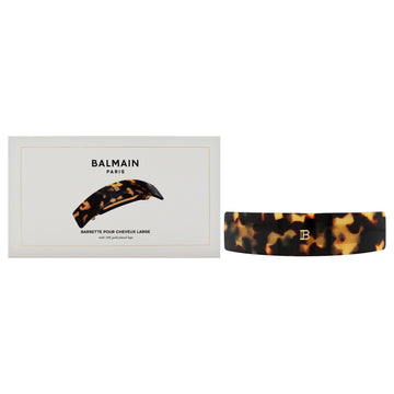 Cellulose Acetate Barrette Pour Cheveux Large - Tortoise Shell by Balmain Hair Couture for Women - 1 Pc Hair Clip