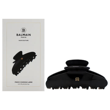 Cellulose Acetate Pince a Cheveux Large - Black by Balmain Hair Couture for Women - 1 Pc Hair Clip