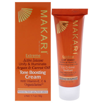 Extreme Argan and Carrot Tone Boosting Cream by Makari for Women - 1.7 oz Cream