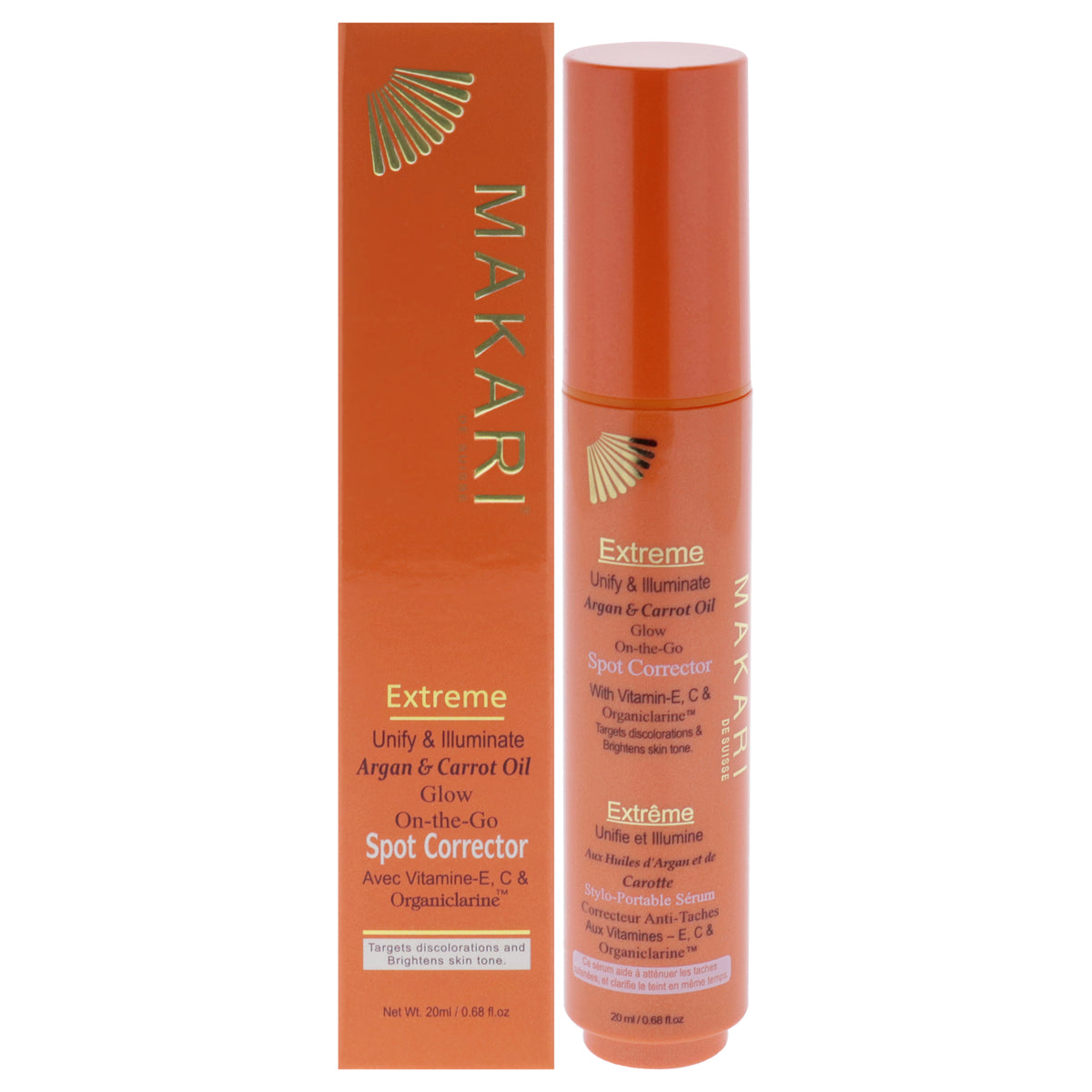 Extreme Argan and Carrot Glow On The Go Pen by Makari for Women - 0.68 oz Treatment