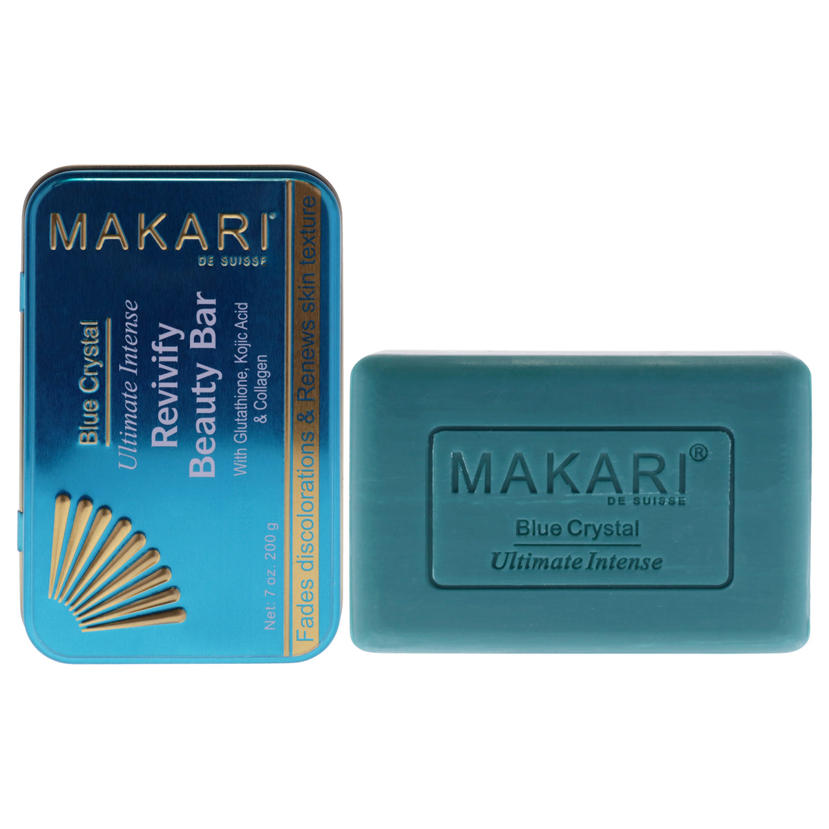 Blue Crystal Revivify Beauty Bar Soap by Makari for Women - 7 oz Soap