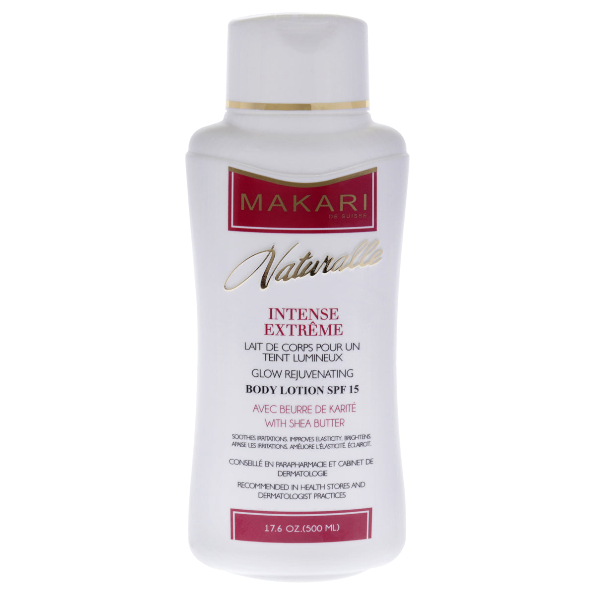 Intense Extreme Glow Rejuvenating Body Lotion SPF 15 by Makari for Women - 17.6 oz Body Lotion