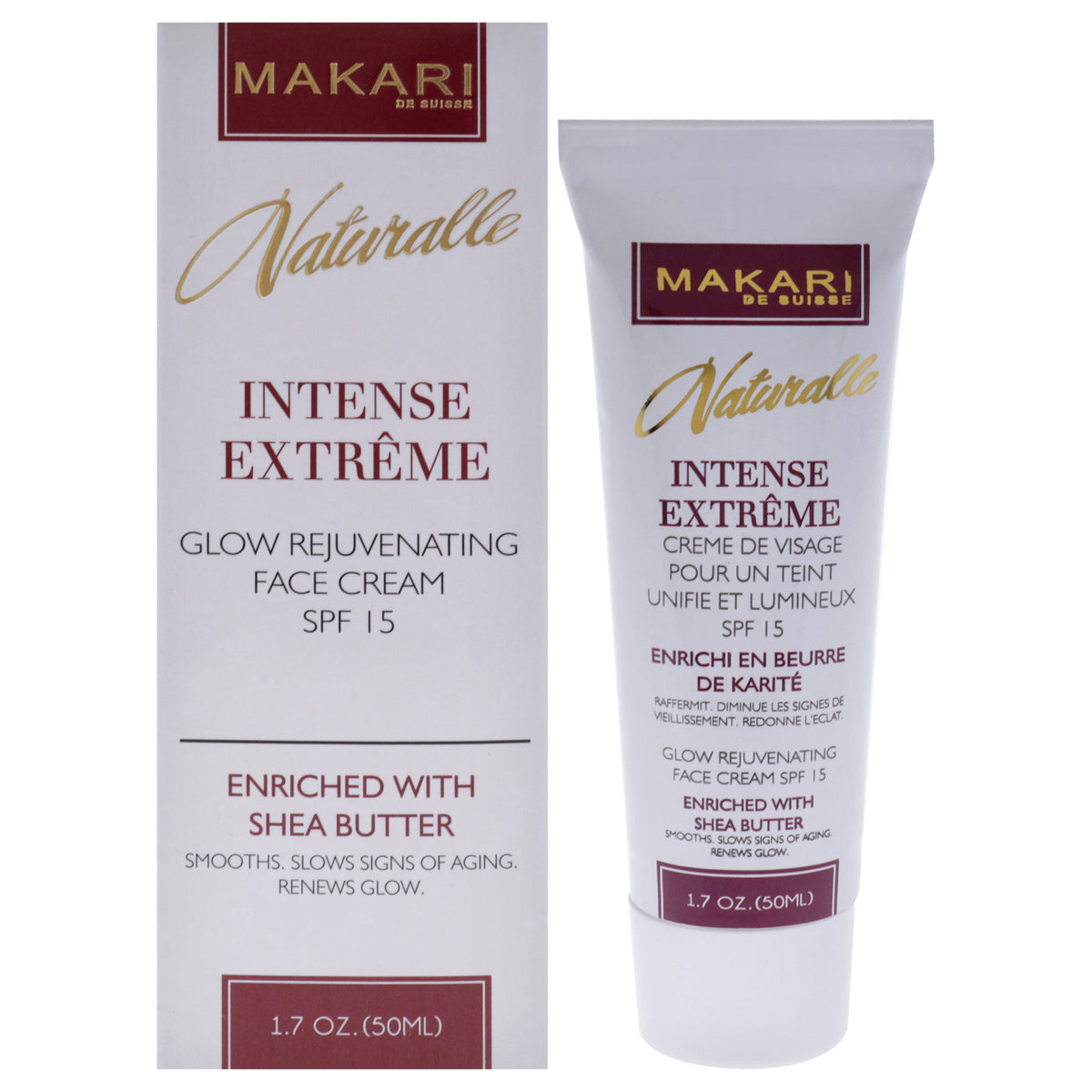 Intense Extreme Glow Rejuvenating Face Cream SPF 15 by Makari for Women - 1.7 oz Cream