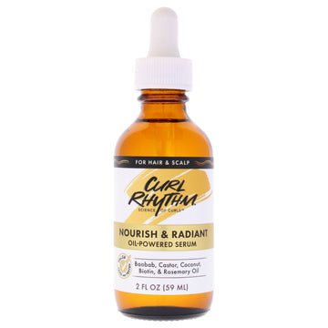 Nourish and Radiant Oil-Powered Serum by Curl Rhythm for Women - 2 oz Oil