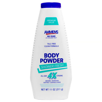 Body Powder - Shower Fresh by Ammens for Unisex - 11 oz Powder
