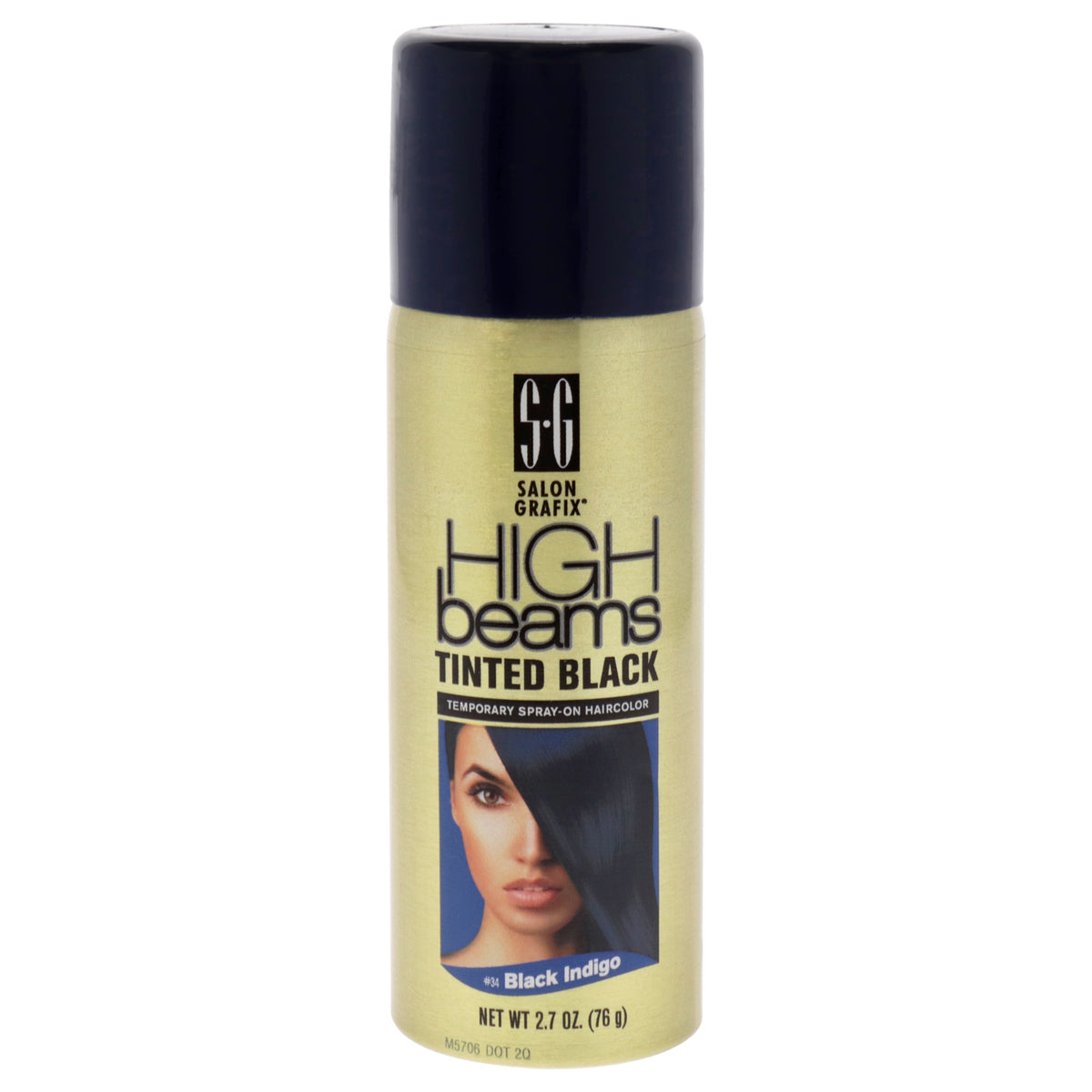 High Beams Tinted Black Temporary Spray - 35 Black Indigo by Salon Grafix for Unisex - 2.7 oz Hair Color