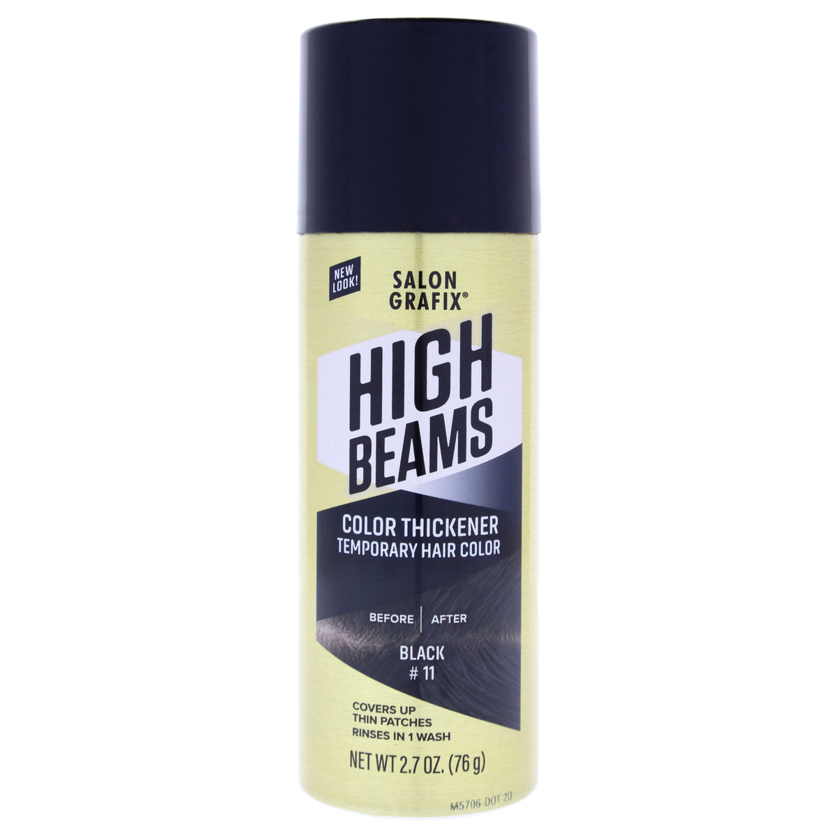 High Beams Color Thickener Temporary Spray - 11 Black by Salon Grafix for Unisex - 2.7 oz Hair Color