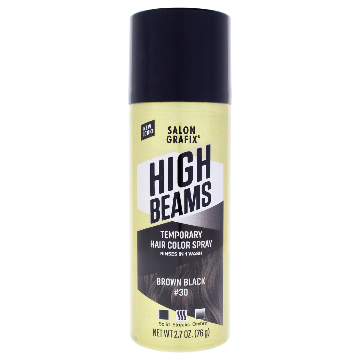High Beams Intense Temporary Spray - 30 Brown Black by Salon Grafix for Unisex - 2.7 oz Hair Color