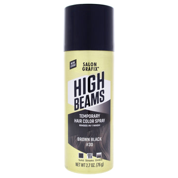 High Beams Intense Temporary Spray - 30 Brown Black by Salon Grafix for Unisex - 2.7 oz Hair Color