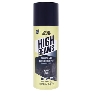 High Beams Intense Temporary Spray - 20 Black by Salon Grafix for Unisex - 2.7 oz Hair Color