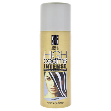 High Beams Intense Temporary Spray - 60 Silver by Salon Grafix for Unisex - 2.7 oz Hair Color