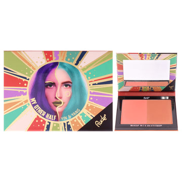 My Other Half Duo Shade Face Palette - Yin and Yang by Rude Cosmetics for Women - 0.458 oz Makeup