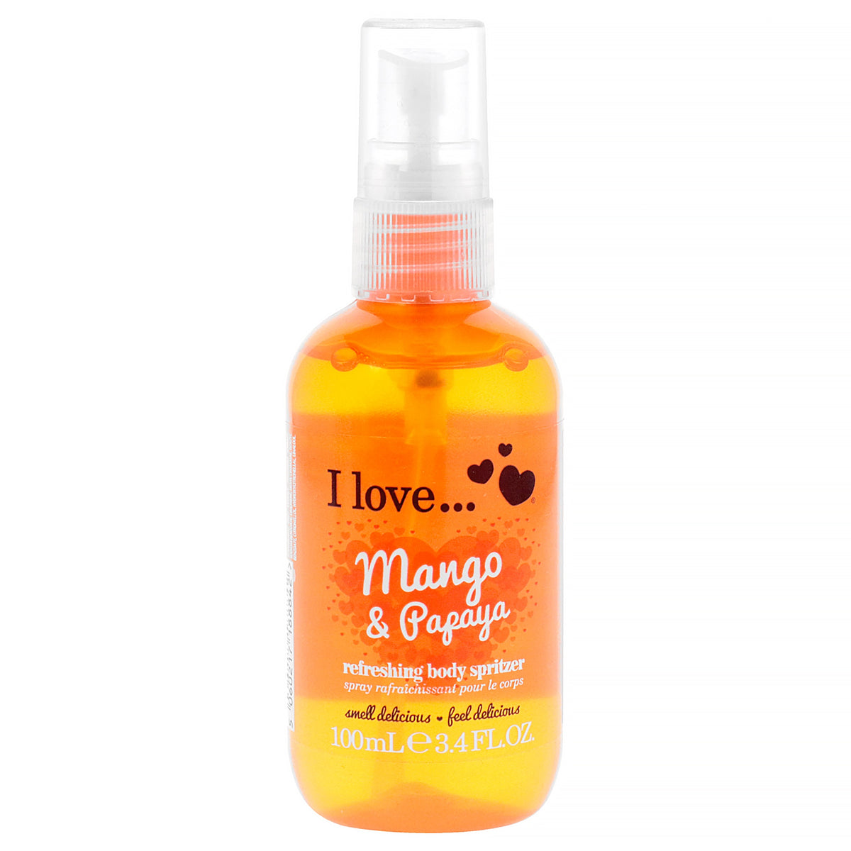 Refreshing Body Spritzer - Mango and Papaya by I Love Cosmetics for Women - 3.4 oz Body Spray