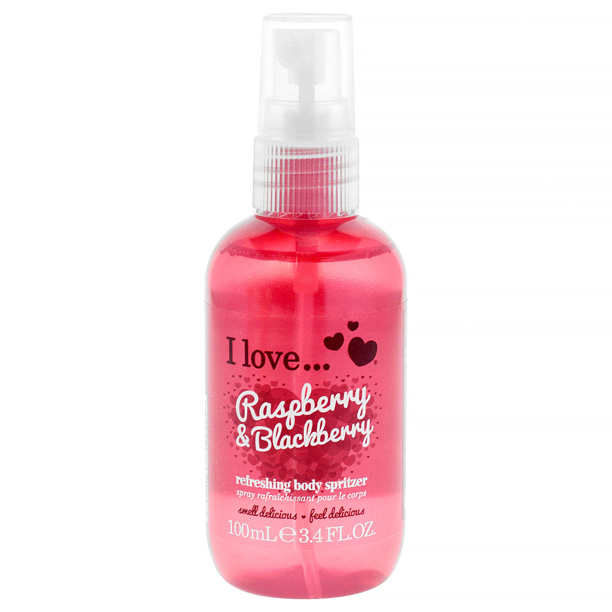 Refreshing Body Spritzer - Raspberry and Blackberry by I Love Cosmetics for Women - 3.4 oz Body Spray