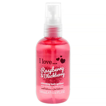 Refreshing Body Spritzer - Raspberry and Blackberry by I Love Cosmetics for Women - 3.4 oz Body Spray