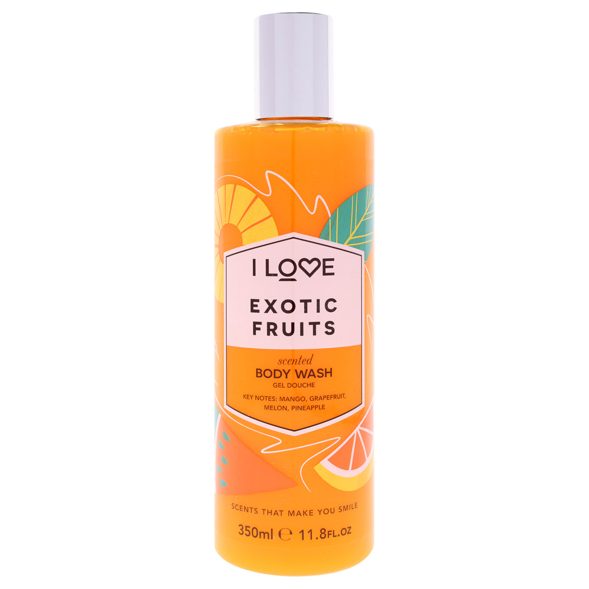 Scented Body Wash - Exotic Fruits by I Love Cosmetics for Women - 11.8 oz Body Wash