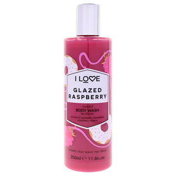 Scented Body Wash - Glazed Raspberry by I Love Cosmetics for Women - 11.8 oz Body Wash