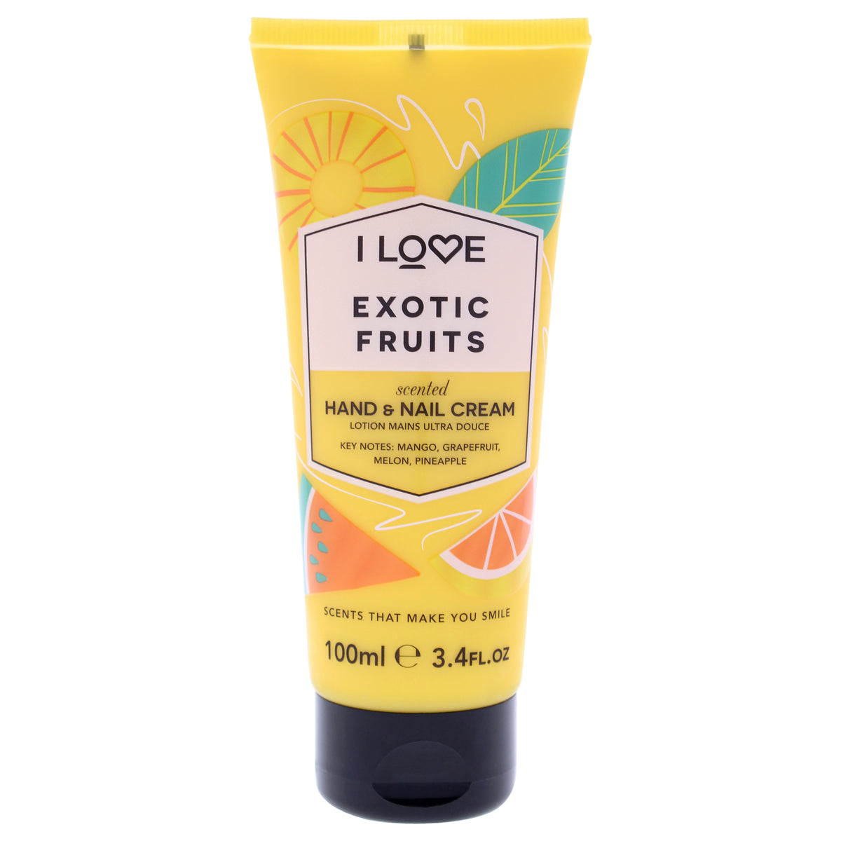 Scented Hand and Nail Cream - Exotic Fruit by I Love Cosmetics for Women - 3.4 oz Cream