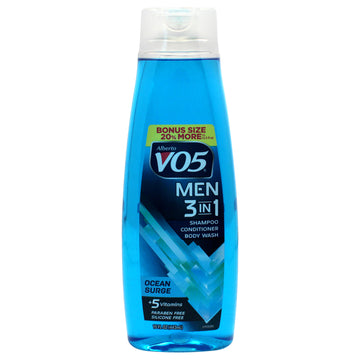 3-in-1 Ocean Surge Shampoo Conditioner and Body Wash by Alberto VO5 for Unisex - 15 oz Body Wash
