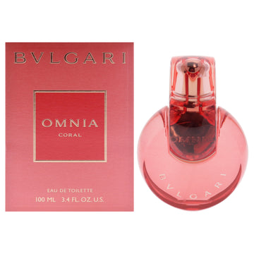 Omnia - Coral by Bvlgari for Women - 3.4 oz EDT Spray
