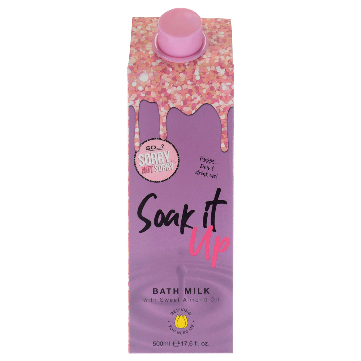 Sorry Not Sorry Soak It Up Bath Milk by So…? for Women - 17.6 oz Bath Milk