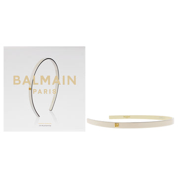 Cellulose Acetate Headband Small White-Black by Balmain Hair Couture for Women - 1 Pc Headband