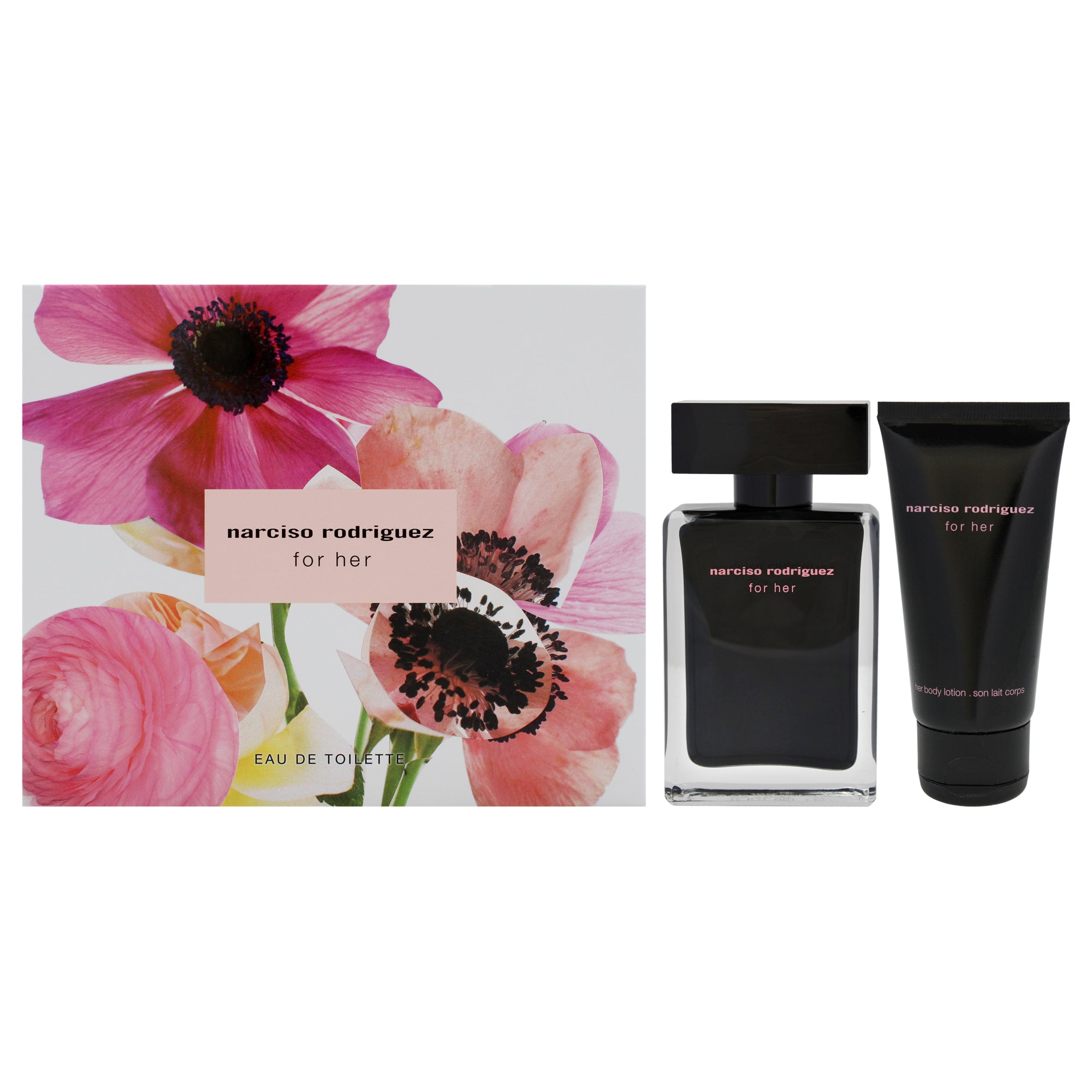 Narciso Rodriguez by Narciso Rodriguez for Women - 2 Pc Gift Set 1.6oz EDT Spray, 1.6oz Body Lotion