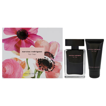 Narciso Rodriguez by Narciso Rodriguez for Women - 2 Pc Gift Set 1.6oz EDT Spray, 1.6oz Body Lotion