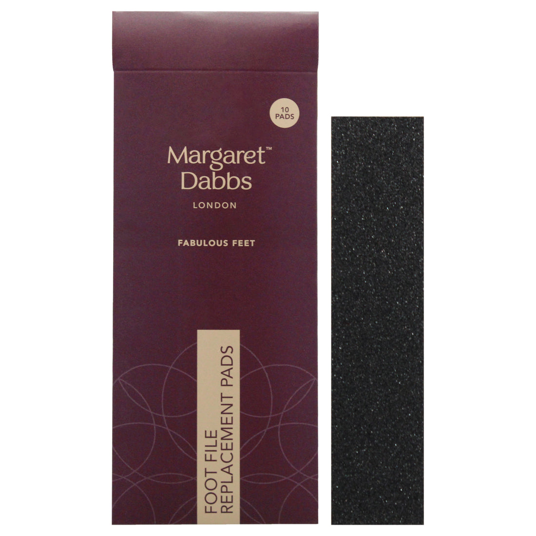 Foot File Replacement Pads by Margaret Dabbs for Unisex - 10 Pc Pads