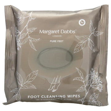 Pure Foot Cleansing Wipes by Margaret Dabbs for Unisex - 20 Count Wipes