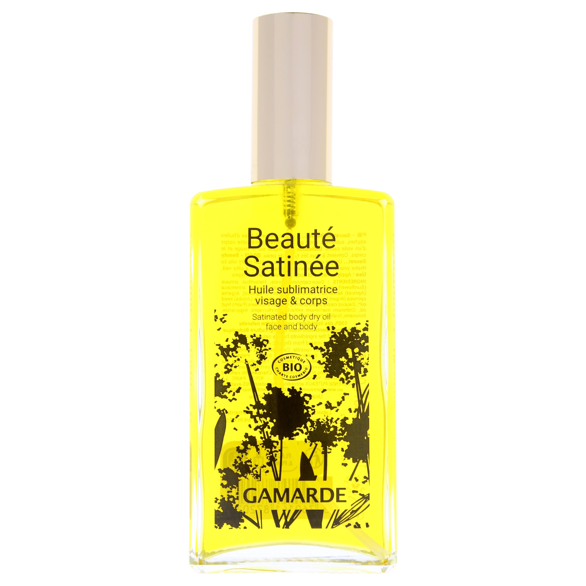 Satinated Body Dry Oil by Gamarde for Women - 3.38 oz Oil