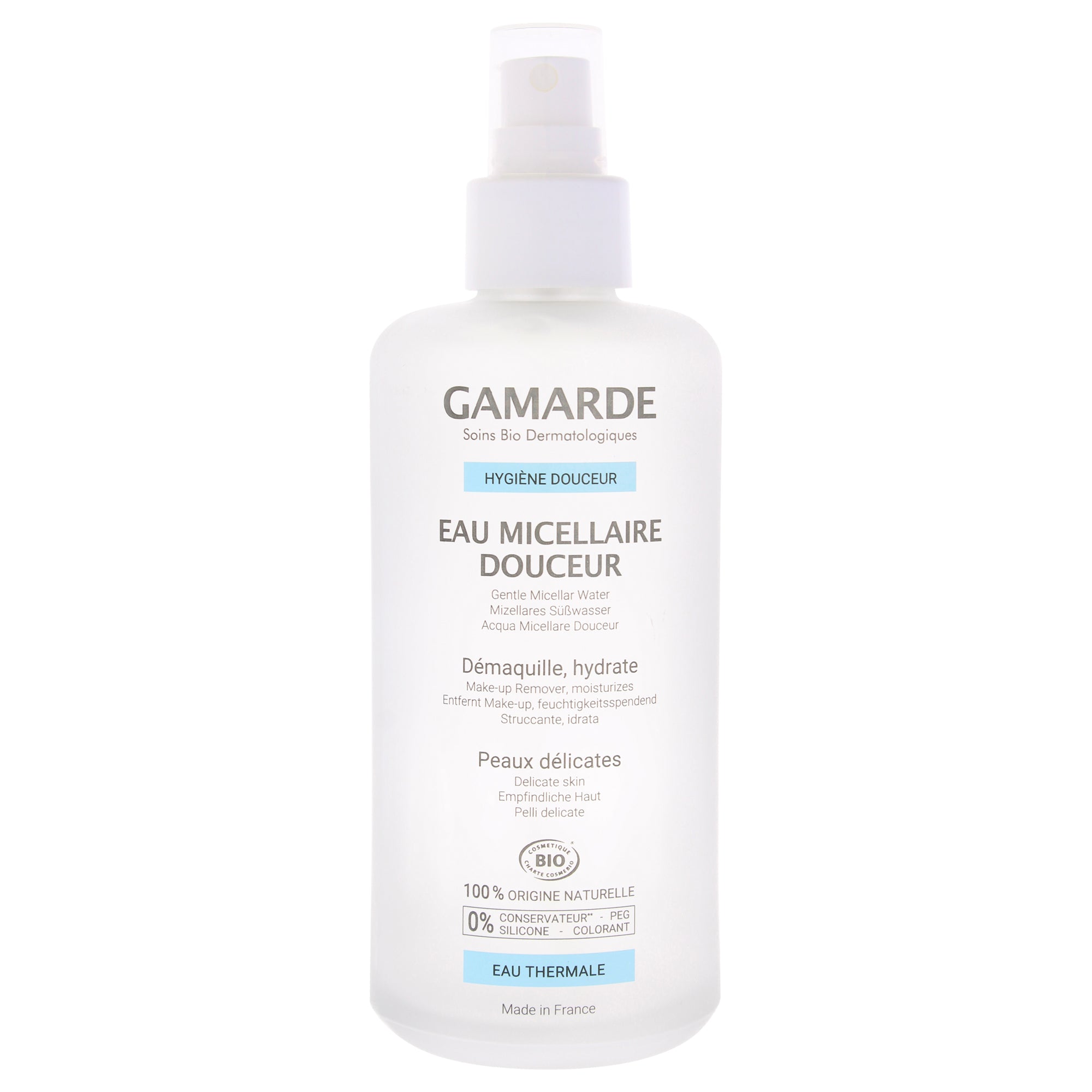 Gentle Micellar Water Make-Up Remover by Gamarde for Women - 6.76 oz Makeup Remover