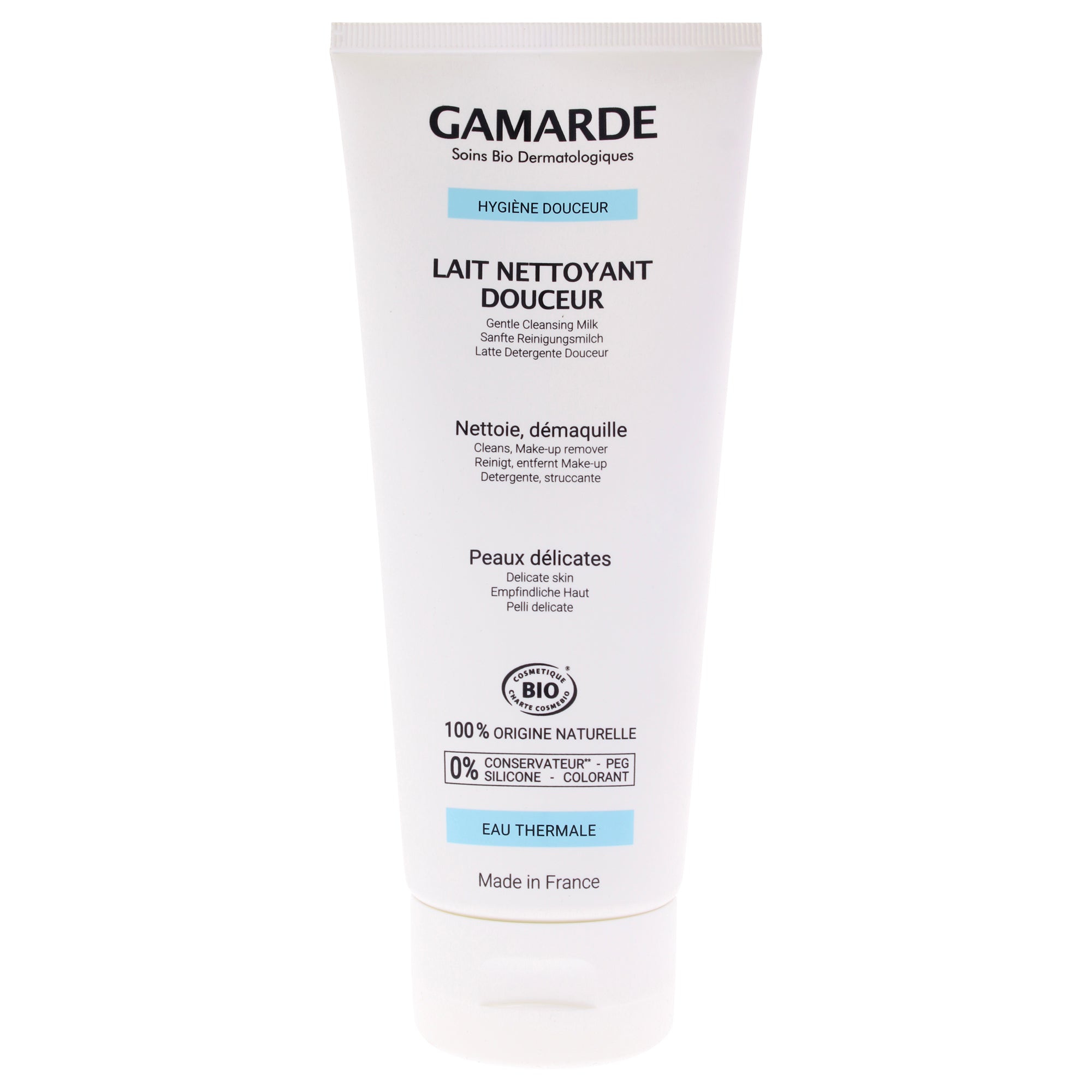Gentle Cleansing Milk Make-Up Remover by Gamarde for Women - 6.76 oz Cleanser