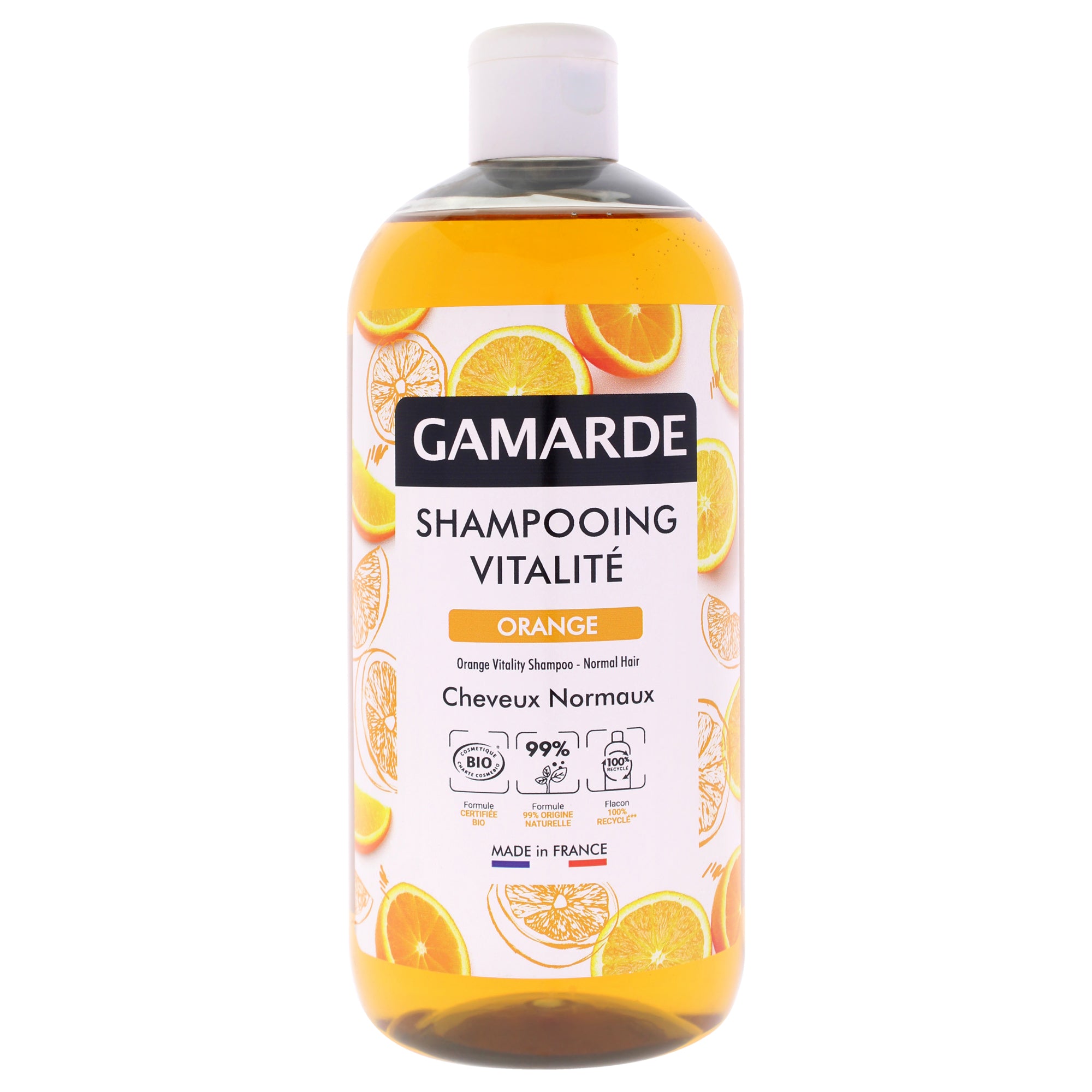 Orange Vitality Shampoo - Normal Hair by Gamarde for Unisex - 16.9 oz Shampoo