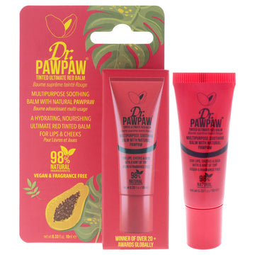 Multipurpose Soothing Tinted Balm - Ultimate Red by Dr. PawPaw for Women - 0.33 oz Makeup