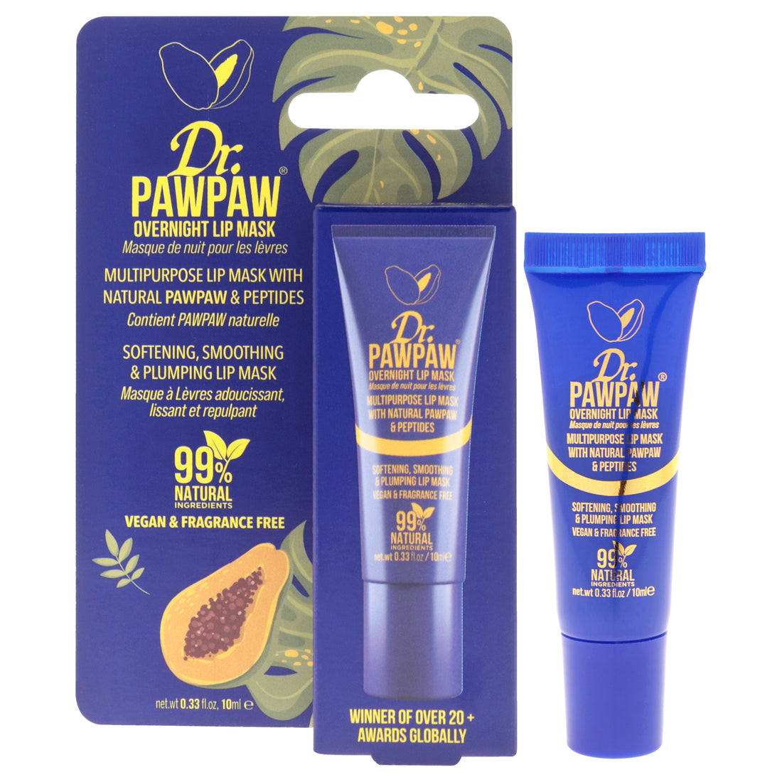 Multipurpose Overnight Lip Mask by Dr. PawPaw for Women - 0.33 oz Lip Mask