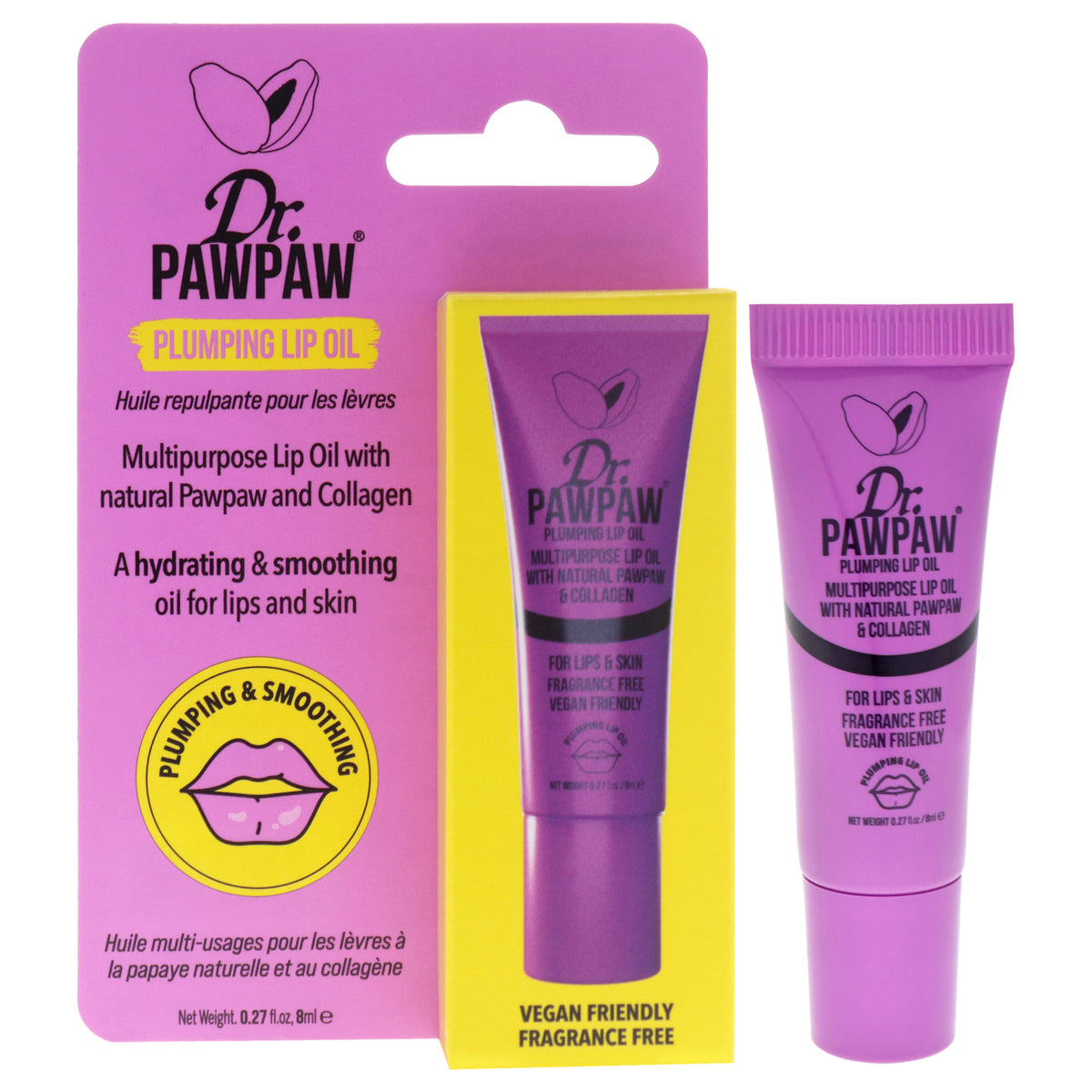 Multipurpose Plumping Lip Oil by Dr. PawPaw for Women - 0.27 oz Lip Oil
