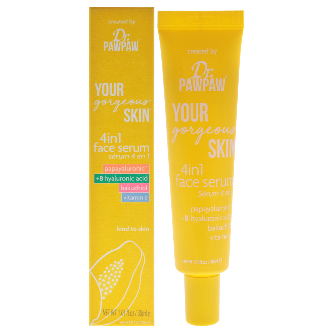 Your Gorgeous Skin 4 in 1 Face Serum by Dr. PawPaw for Women - 1.01 oz Serum