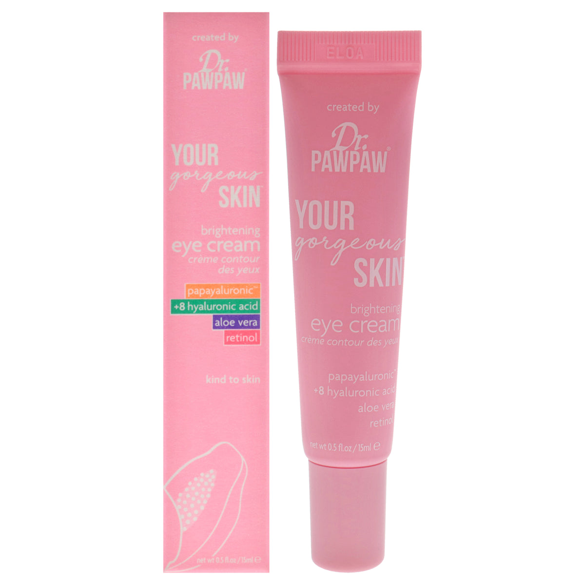 Your Gorgeous Skin Brightening Eye Cream by Dr. PawPaw for Unisex - 0.5 oz Cream
