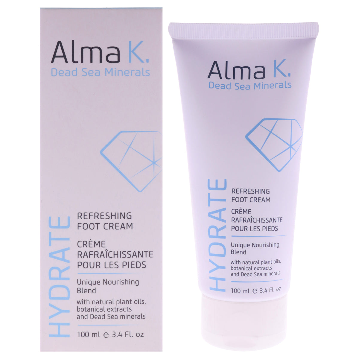 Refreshing Foot Cream by Alma K for Women - 3.4 oz Cream
